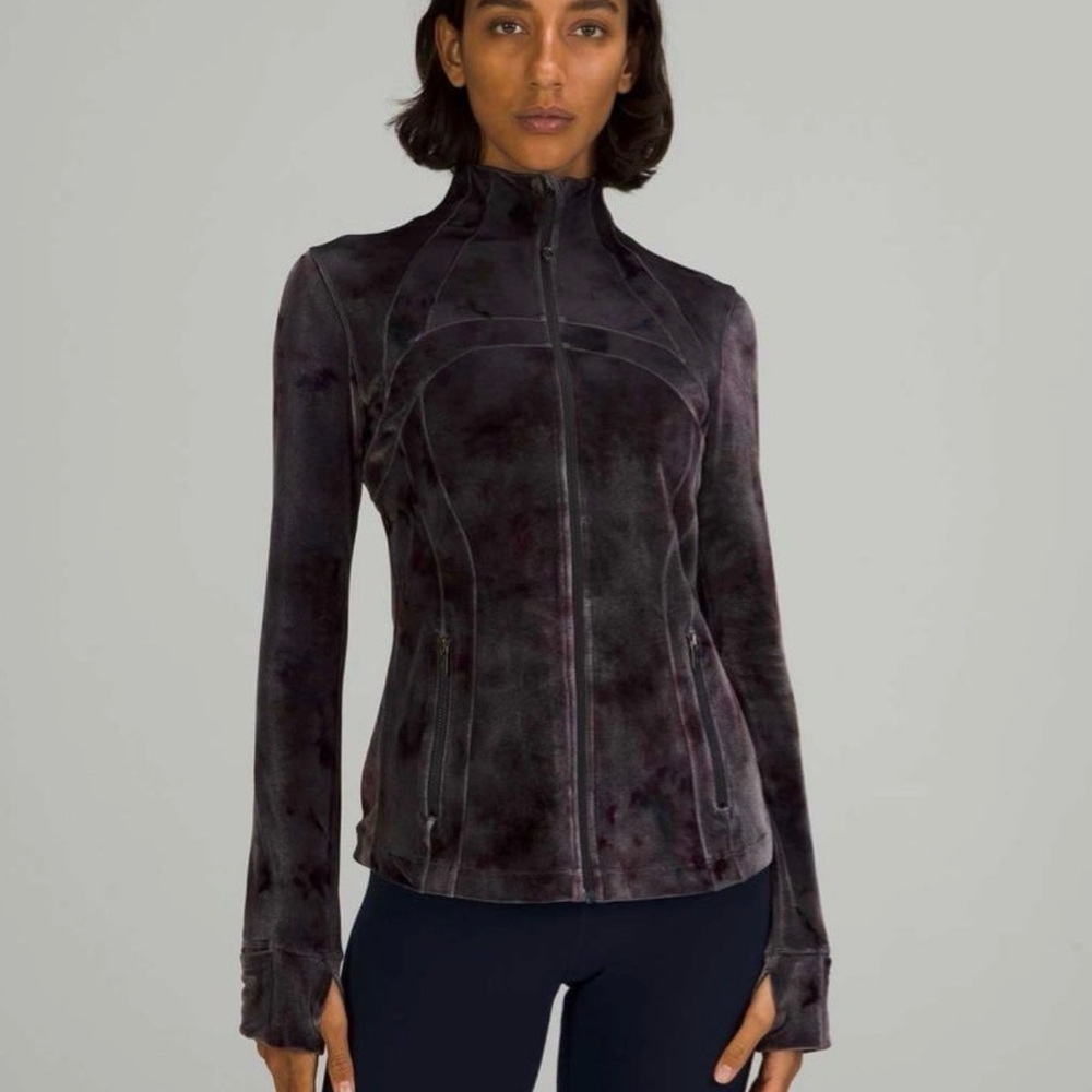 NWOT Lululemon Define Jacket Velour Interstellar Dark Grey Multi Size 12